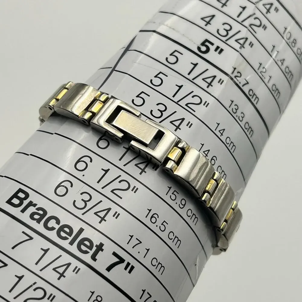 Carriage Silver Gold Stainless Steel Women’s Watch Working New Battery